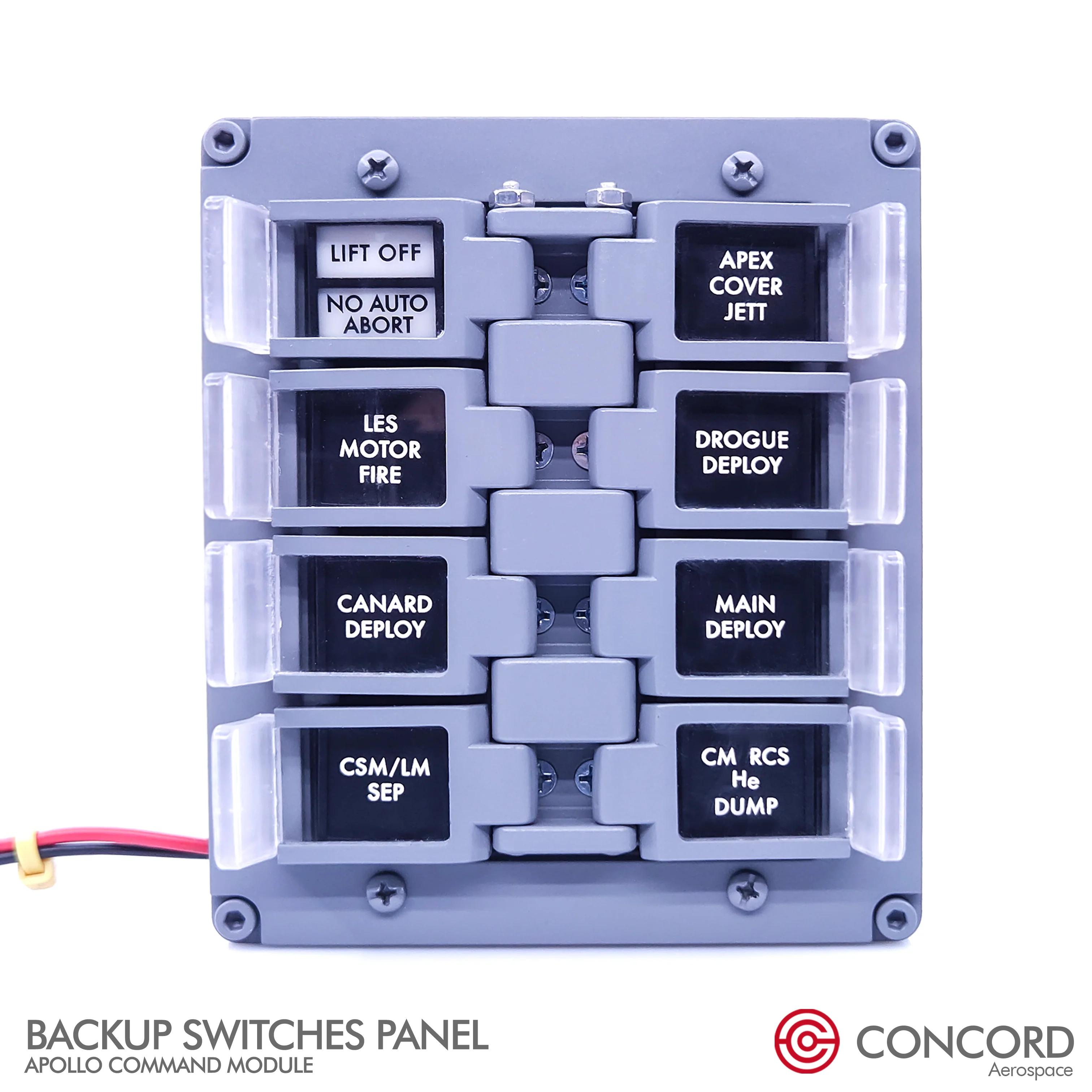 APOLLO COMMAND MODULE BACKUP SWITCHES PANEL - Image 3