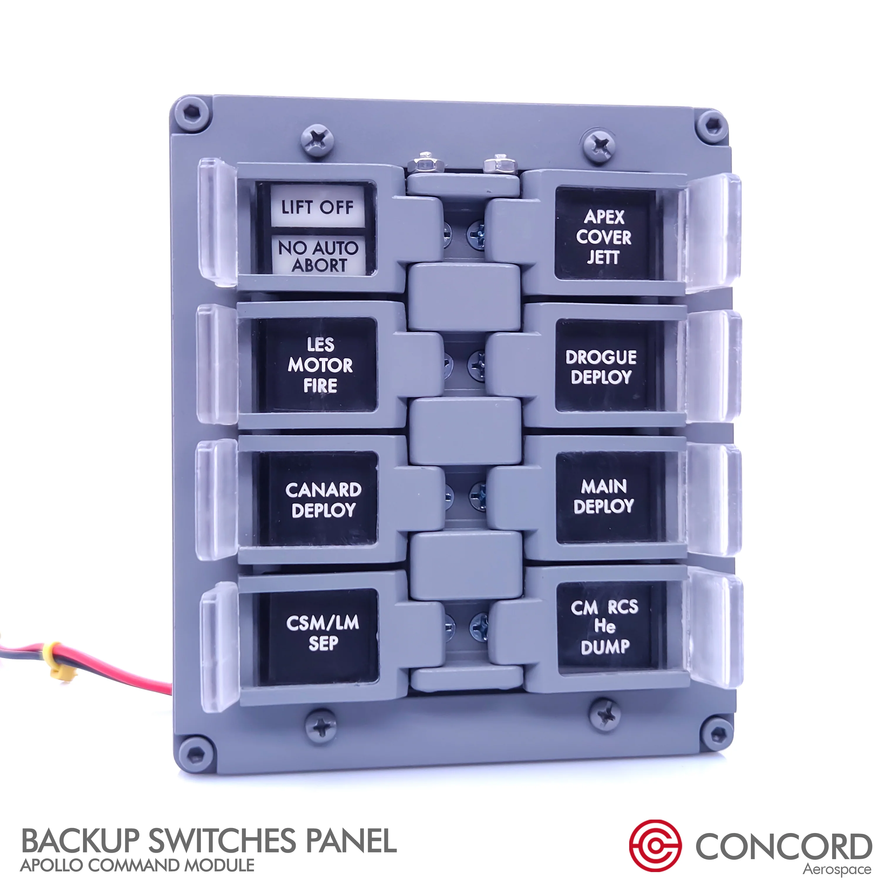 APOLLO COMMAND MODULE BACKUP SWITCHES PANEL - Image 4