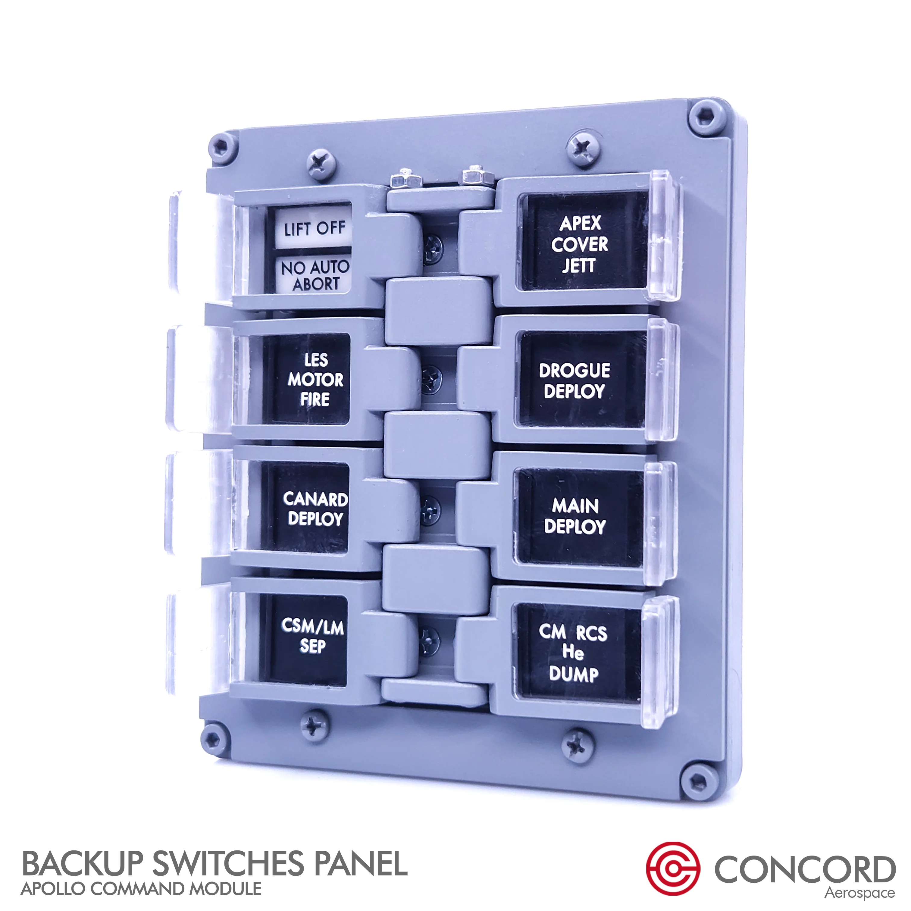APOLLO COMMAND MODULE BACKUP SWITCHES PANEL - Image 5