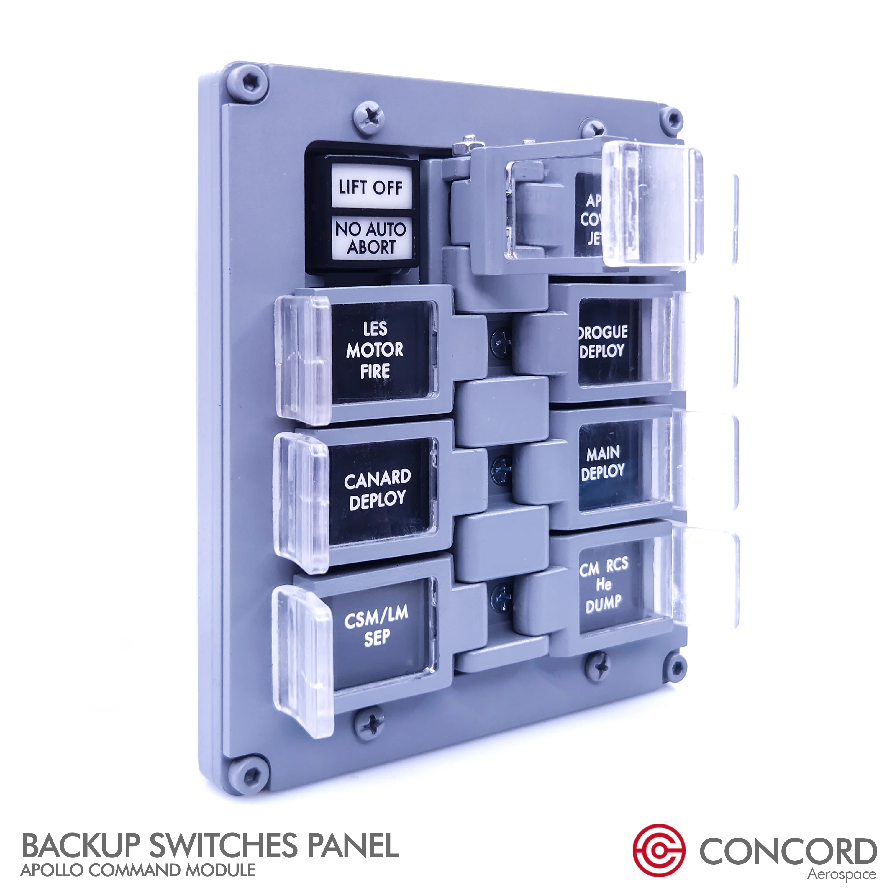APOLLO COMMAND MODULE BACKUP SWITCHES PANEL - Image 6