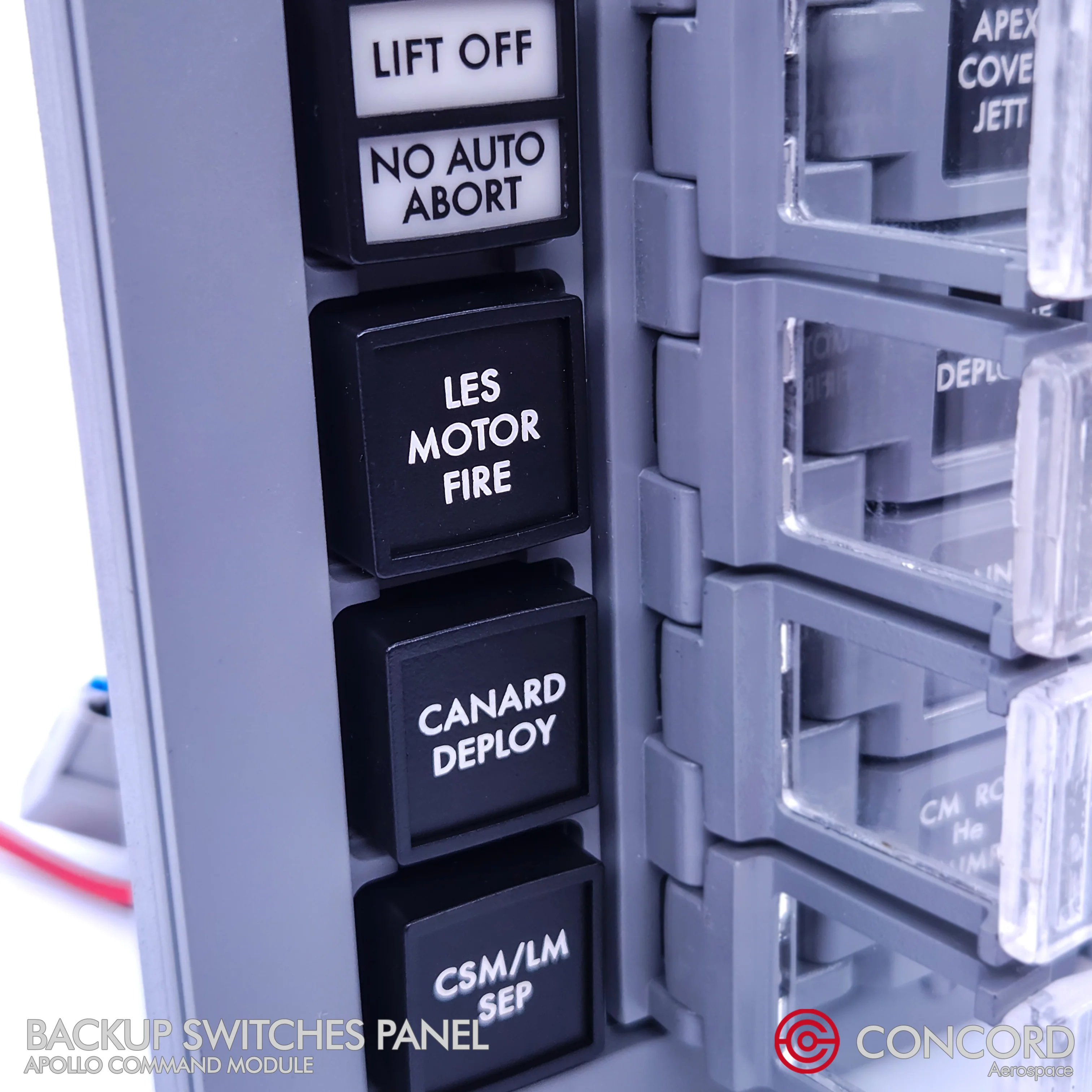 APOLLO COMMAND MODULE BACKUP SWITCHES PANEL - Image 7