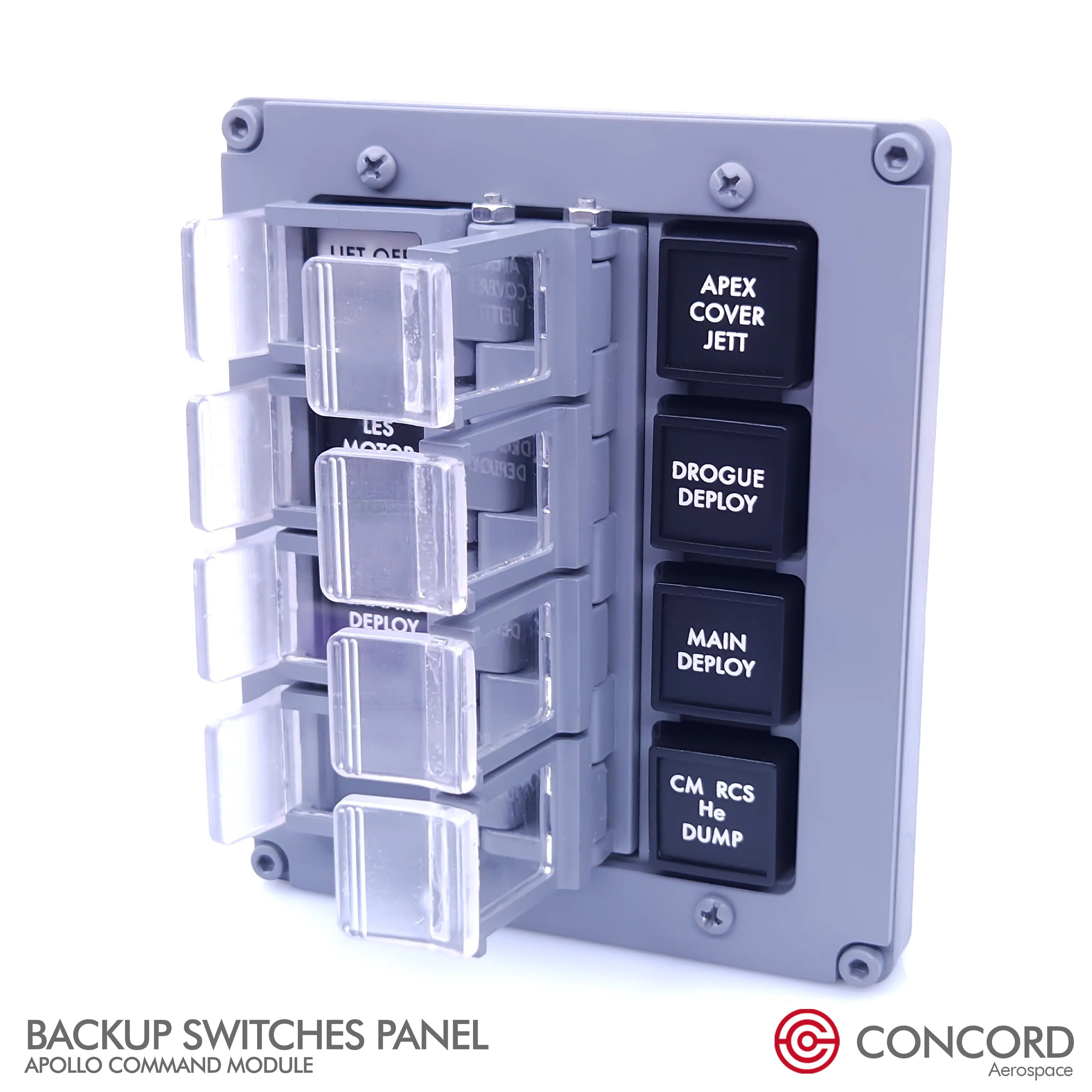 APOLLO COMMAND MODULE BACKUP SWITCHES PANEL - Image 8