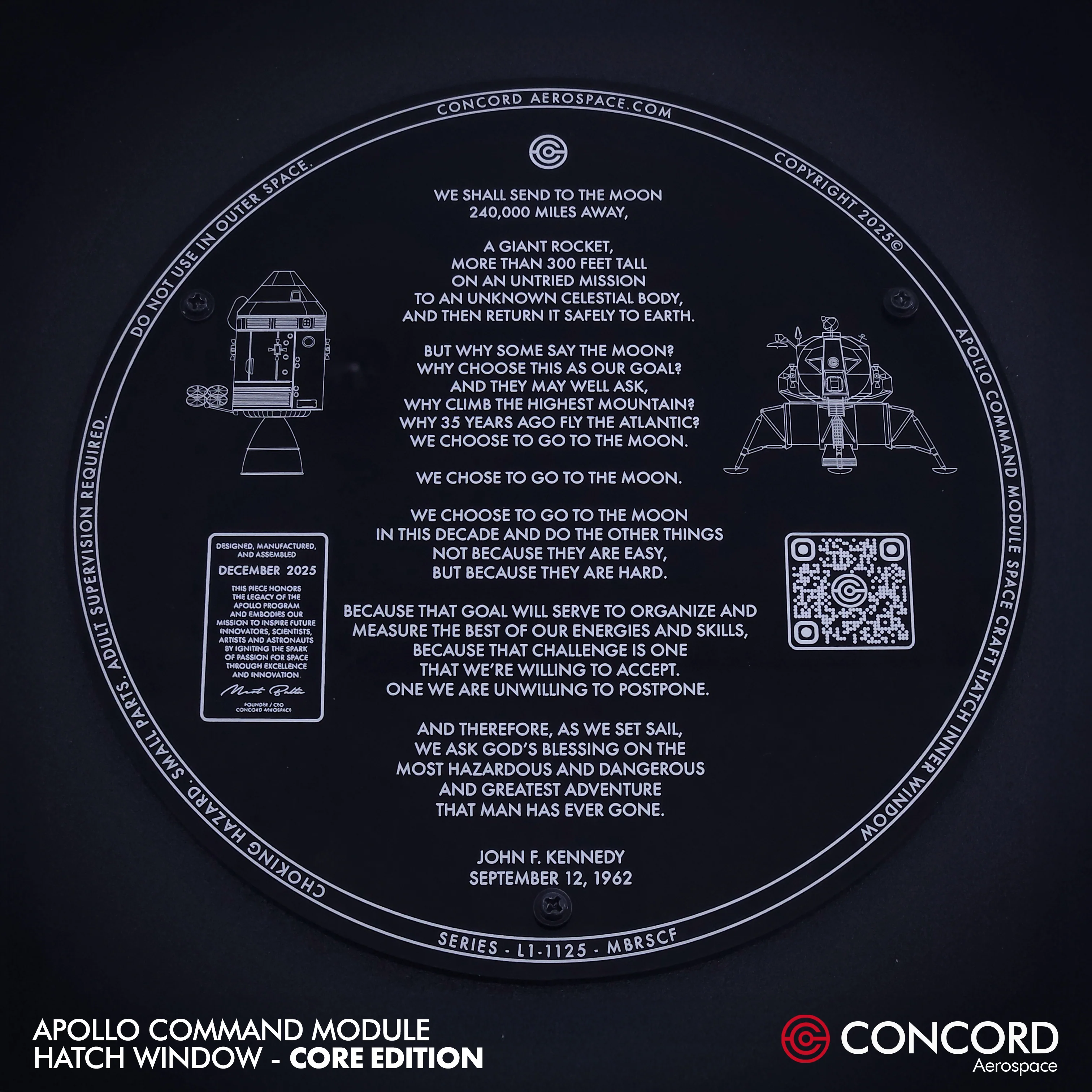 APOLLO COMMAND MODULE HATCH WINDOW — CORE EDITION - Image 9
