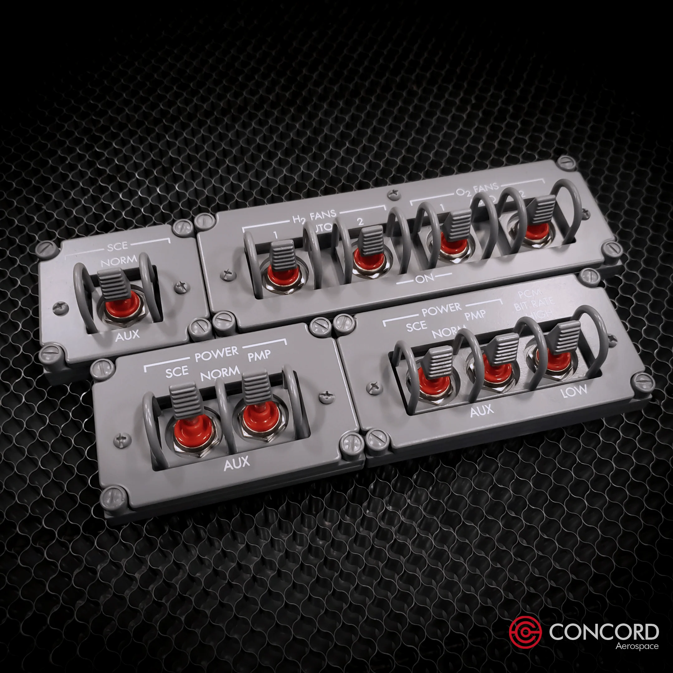 APOLLO COMMAND MODULE SINGLE SWITCH PANEL - SCE to AUX - Image 13