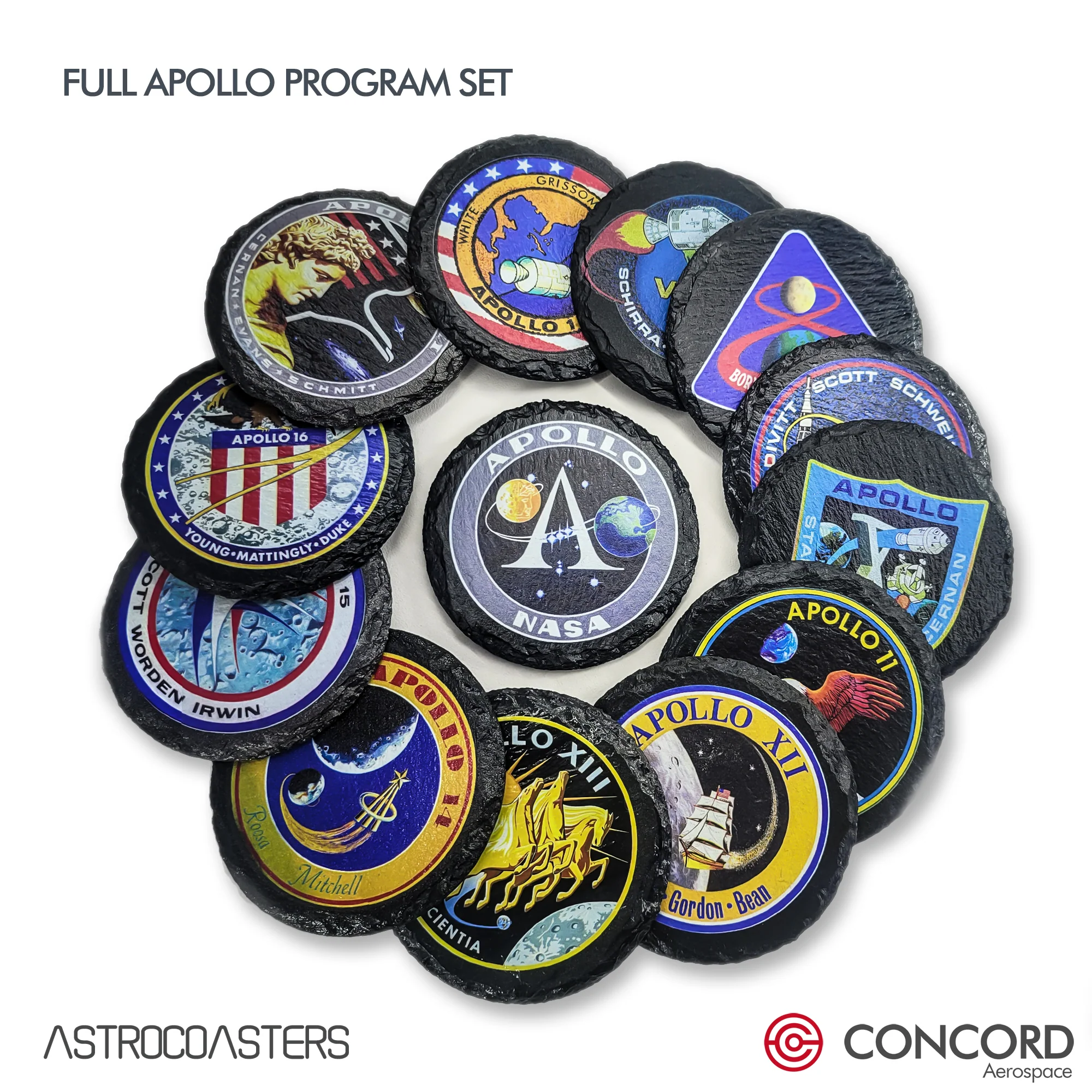 APOLLO 10 MISSION - SLATE COASTER - Image 7