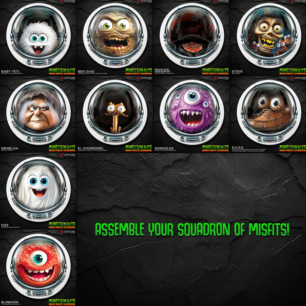 MONSTRONAUTS HAUNTED MAGNETIC ASTROCOASTERS - Image 29